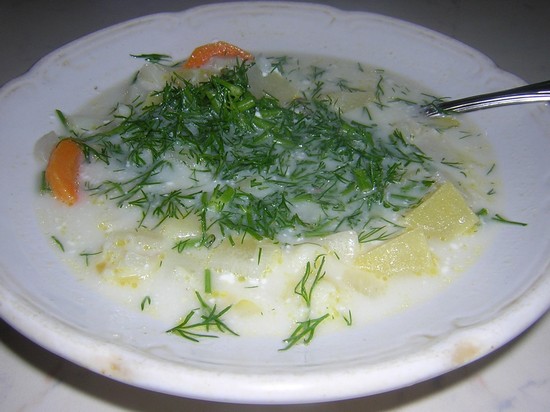 вкус чесночного супа с сыром