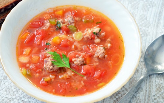 суп с фрикадельками в мультиварке «Поларис»