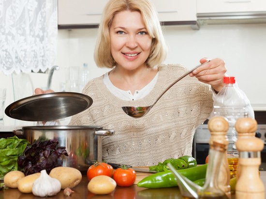 супчик на основе мясного бульона