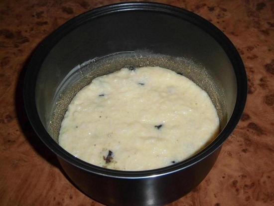 Выкладываем яично-рисовую смесь