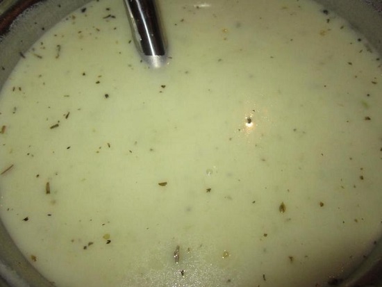 измельчаем все ингредиенты до консистенции пюре