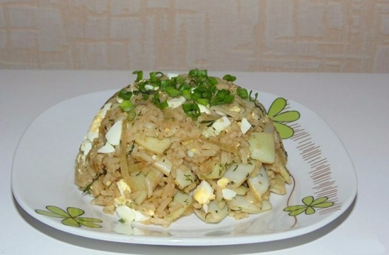 Фасоль с рисом по-азиатски