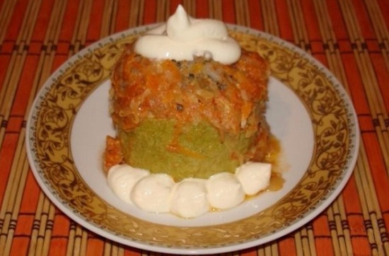 Тушеные кабачки