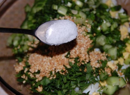 Приправляем солью